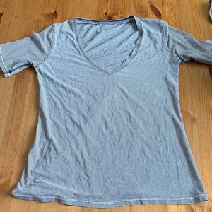 Lululemon Striped V-Neck Women's T-shirt